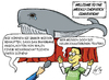 Cartoon: Essstäbchen Convention (small) by VoBo tagged eestäbchen wale meer ozean abschlachten