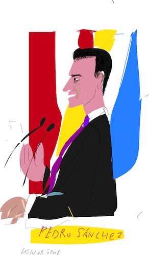 Cartoon: Pedro Sanchez (medium) by gungor tagged prime,minister,of,spain,prime,minister,of,spain