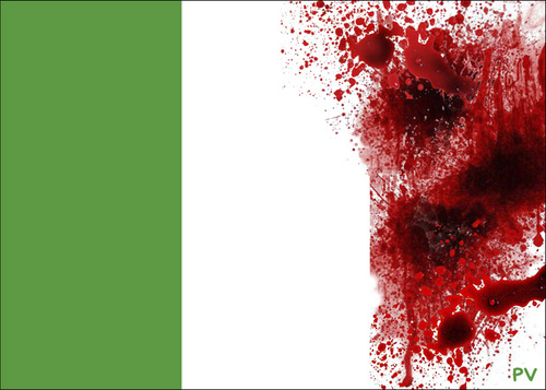 Cartoon: Italy officially enters the war. (medium) by pv64 tagged war,italy,libia,articolo,11,italian,constitution