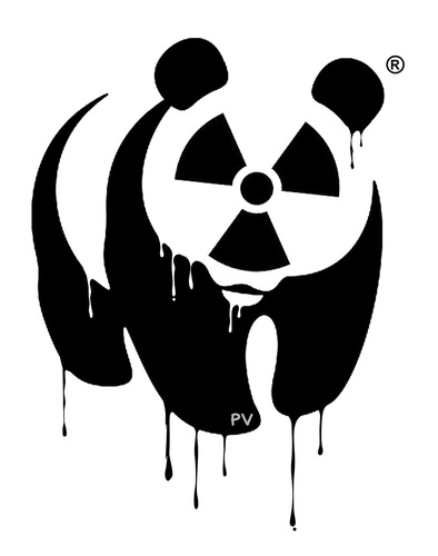 Cartoon: Save the Jap Panda! (medium) by pv64 tagged panda,wwf,japan,nuclear,fear