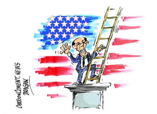 Cartoon: Barack Obama-reelegido (medium) by Dragan tagged barack,obama,estados,unidos,eeuu,elecciones,reelegido,politics,cartoon