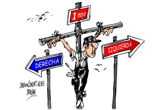Cartoon: Primero de Mayo (medium) by Dragan tagged primero,de,mayo