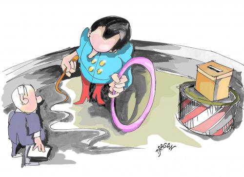 Cartoon: Wähler (medium) by Dragan tagged wähler,electiones,wahlen,elecciones