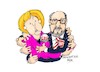 Cartoon: Angela Merkel-Martin Schulz (small) by Dragan tagged angela,merkel,cdu,martin,schulz,spd,alemania