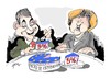 Cartoon: Merkel y Zapatero (small) by Dragan tagged angela,merkel,rodriguez,zapatero,alemania,union,europea,spain,politics,cartoon