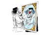 Cartoon: Muamar el Gadafi (small) by Dragan tagged muamar,el,gadafi,libia,politics,cartoon