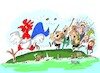 Cartoon: Nueva Caledonia-disturbios (small) by Dragan tagged nueva,caledonia,disturbios