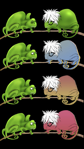Cartoon: Andy Warmeleon... (medium) by berk-olgun tagged andy,warmeleon