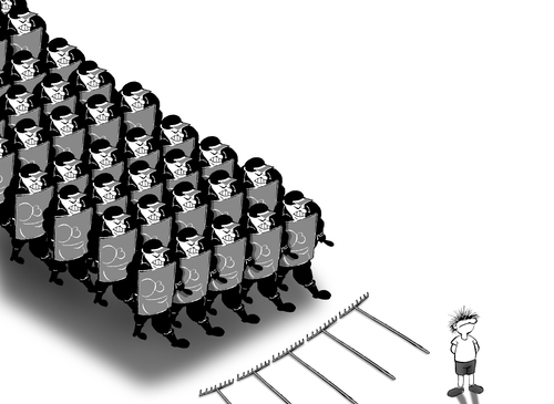 Cartoon: Disproportionate Intelligence... (medium) by berk-olgun tagged disproportionate,intelligence