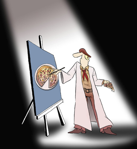 Cartoon: Pizza... (medium) by berk-olgun tagged pizza