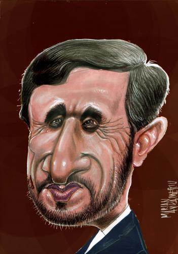 Cartoon: Ahmadinejad (medium) by Marian Avramescu tagged ahmadinejad