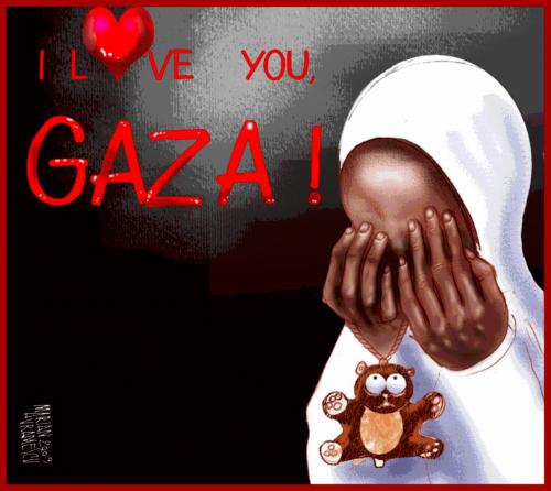 i love you. Cartoon: I LOVE YOU GAZA