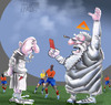 Cartoon: fair play (small) by Marian Avramescu tagged mmmmmmmmmmm