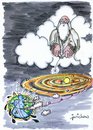 Cartoon: GENESIS (small) by jerichow tagged genesis,weltuntergang,blisterpackung,umweltverschmutzung,ökokatastrophe,raubbau,unendlichkeit,gott,gleichgültigkeit,zeit,arroganz
