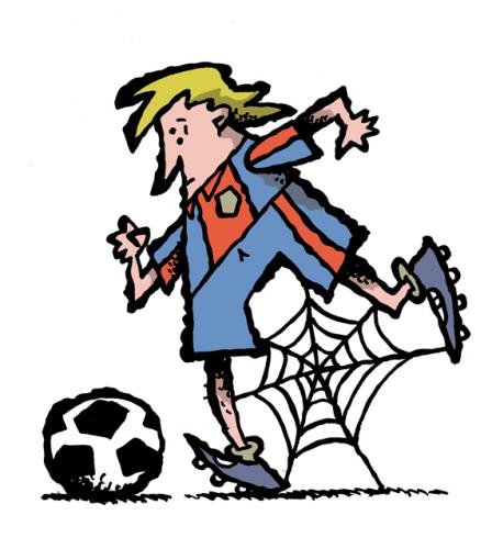 Cartoon: football (medium) by svitalsky tagged svitalsky,football,spiderweb, 