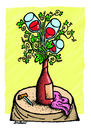 Cartoon: Wine flower (small) by svitalsky tagged wine,flower,glass,cartoon,svitalsky,svitalskybros