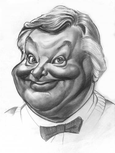 Cartoon: Benny Hill (medium) by Tonio tagged caricature,portrait,actor,filmstar