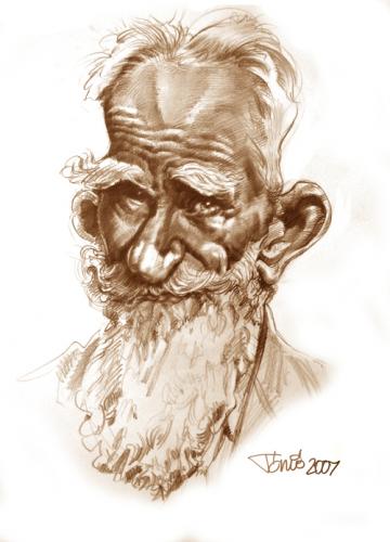 Cartoon: G.B.Shaw  irish writer (medium) by Tonio tagged caricatura,portrait,writer