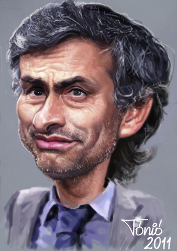 Cartoon: Jose Murinho (medium) by Tonio tagged football,karikatur,karikaturen,fußball,fussball,sport,jose murinho,jose,murinho