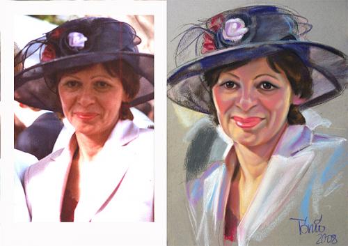 Cartoon: pastell portrait after photo (medium) by Tonio tagged pastell,portrait,after,photo,order,color,farbig