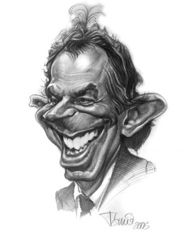 Cartoon: Tony Blair (medium) by Tonio tagged caricature,portrait,politician,great,britanny