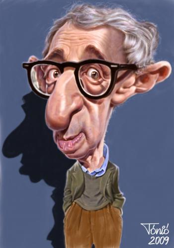 Cartoon: Woody Allen (medium) by Tonio tagged portrait,karikatur,caricature,after,photo,zeichnung,nach,foto,actor,filmstar