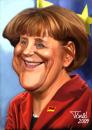Cartoon: Angela Merkel (small) by Tonio tagged caricature portrait politician chancellor of germany deuschland cdu csu politiker bundeskanzlerin karikatur