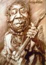 Cartoon: Muddy Waters (small) by Tonio tagged portrait,caricature,musician,jazz,star,guitarrist,blues,karikatur,zeichnung,musiker