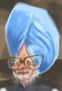 Cartoon: Manmohan Sighn (small) by zsoldos tagged india president