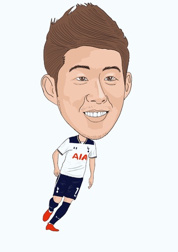 Cartoon: Son Tottenham (medium) by Vandersart tagged tottenham,cartoons,caricatures