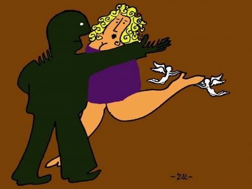Cartoon: dance (medium) by zu tagged dance,overweight