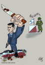 Cartoon: Bashar al-Assad criminal (small) by islamashour tagged bashar,al,assad,criminal,syria