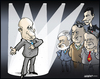Cartoon: Election in Russia (small) by jeander tagged vladimir,putin,sergej,mironov,zjirinovskij,gennadij,ziuganov,electin,russia,presidentmichail,prochorov