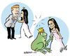 Cartoon: Surprise (small) by jeander tagged tags royal wedding kate william marriage charlesqueen buckingham palace windsor mountbatten technique other