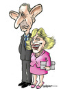 Cartoon: The Prince and the Duchess (small) by jeander tagged royalties,charles,prince,wales,camilla,duchess,cornwall