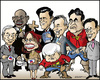 Cartoon: US presidential election 2012 (small) by jeander tagged us,election,president,campaign,candidates,republicans,republican,party,ron,paul,herman,cain,michele,bachmann,mitt,romney,newt,gingrich,jon,huntsman,rick,perry,och,santorum