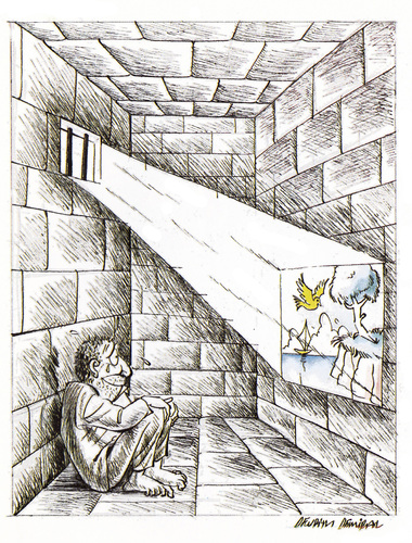 Cartoon: prison (medium) by devrimdemiral tagged prison