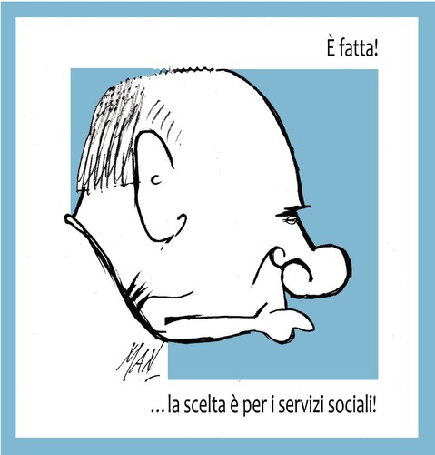 Cartoon: B come BERLUSCONI (medium) by Enzo Maneglia Man tagged man,maneglia,berlusconi