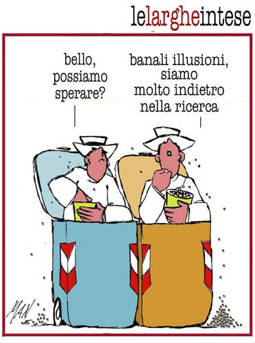 Cartoon: larghe intese (medium) by Enzo Maneglia Man tagged cassonettari,maneglia
