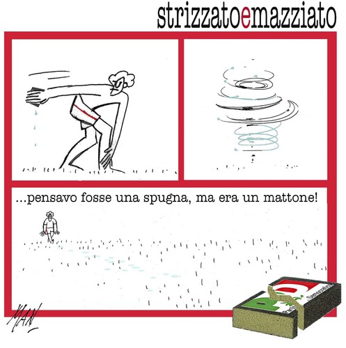Cartoon: PD in mille pezzi (medium) by Enzo Maneglia Man tagged pd,millepezzi,aprile,2013
