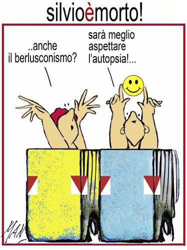 Cartoon: silvio berlusconi condannato (medium) by Enzo Maneglia Man tagged maneglia,man,cassonettari,berluconismo,berlusconi,silvio