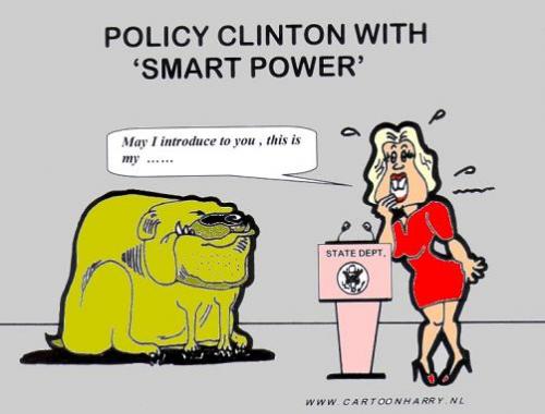 Cartoon: Hillary Clinton (medium) by cartoonharry tagged dog,clinton,smart,foreign,power,hillary