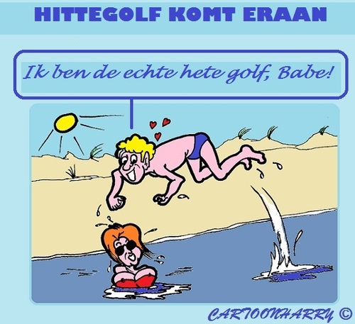Cartoon: Hittegolf (medium) by cartoonharry tagged hittegolf,zomer2015