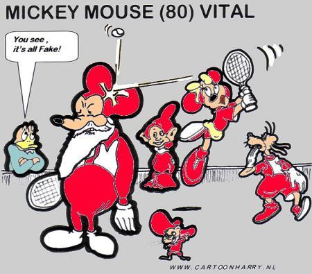Cartoon: Mickeys Birthday (medium) by cartoonharry tagged tennis