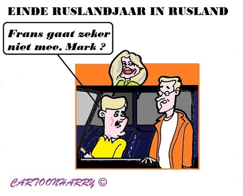 Cartoon: Ruslandjaar Einde (medium) by cartoonharry tagged alex,maxima,mark,frans,rusland