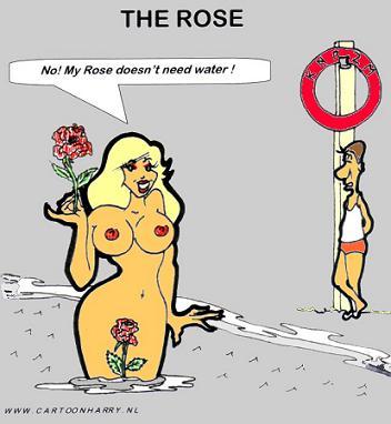 Cartoon The Rose medium by cartoonharry tagged girlsnakedwater