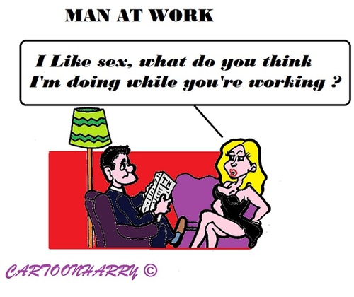 Cartoon: Working (medium) by cartoonharry tagged work,like