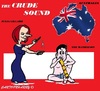 Cartoon: Australia (small) by cartoonharry tagged gillard,mathiesen,didgeridoo,accordeon,clarinet,vips,famous,politicians,cartoons,cartoonists,cartoonharry,dutch,toonpool