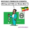 Cartoon: Heineken (small) by cartoonharry tagged heineken,oromo,teddyafro,ethiopia,beer
