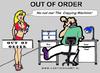 Cartoon: Out of Order (small) by cartoonharry tagged sexy,cartoon,cartoonharry,girl,outoforder